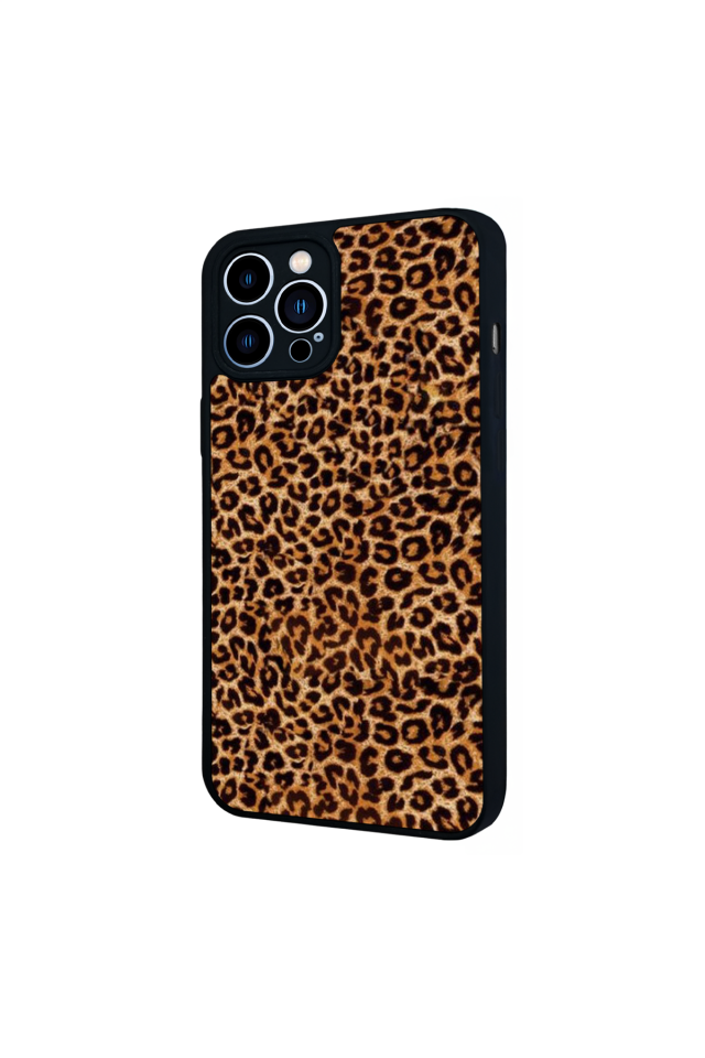 iPhone 12 Pro Max Uyumlu Leopar Tasarımlı Glossy Premium Kılıf
