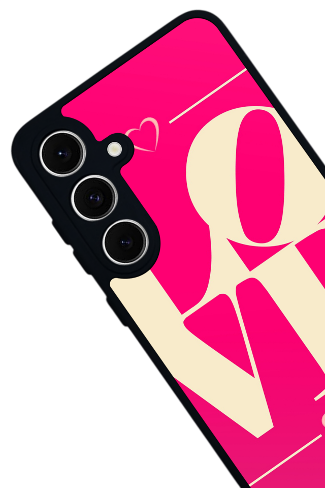 Samsung Galaxy S24 FE Uyumlu Love Tasarımlı Glossy Premium Kılıf