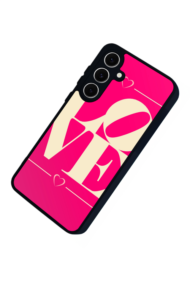 Samsung Galaxy S24 FE Uyumlu Love Tasarımlı Glossy Premium Kılıf