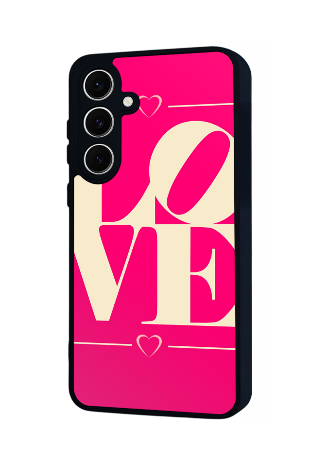 Samsung Galaxy S24 FE Uyumlu Love Tasarımlı Glossy Premium Kılıf