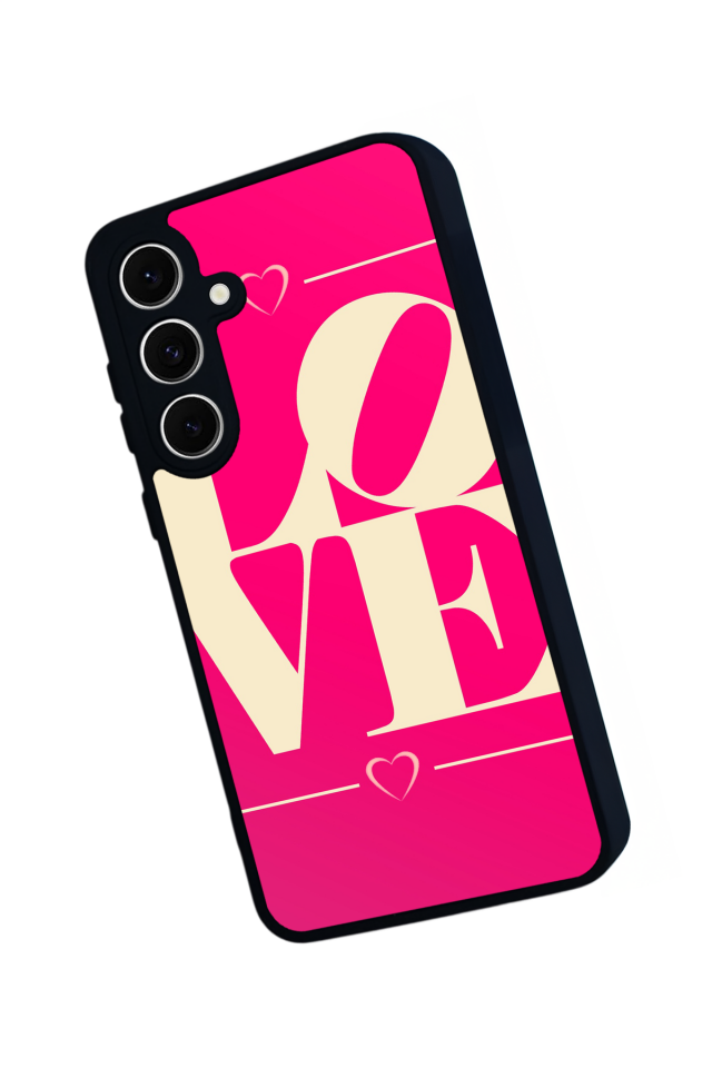 Samsung Galaxy S24 FE Uyumlu Love Tasarımlı Glossy Premium Kılıf