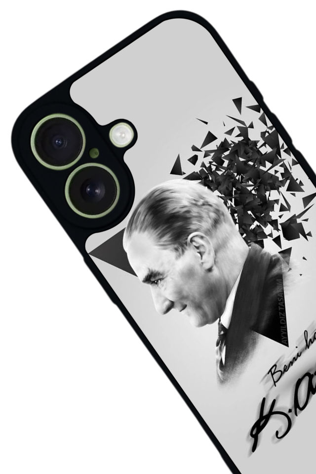 iPhone 17 Uyumlu Mustafa Kemal Ataturk Tasarımlı Glossy Premium Kılıf