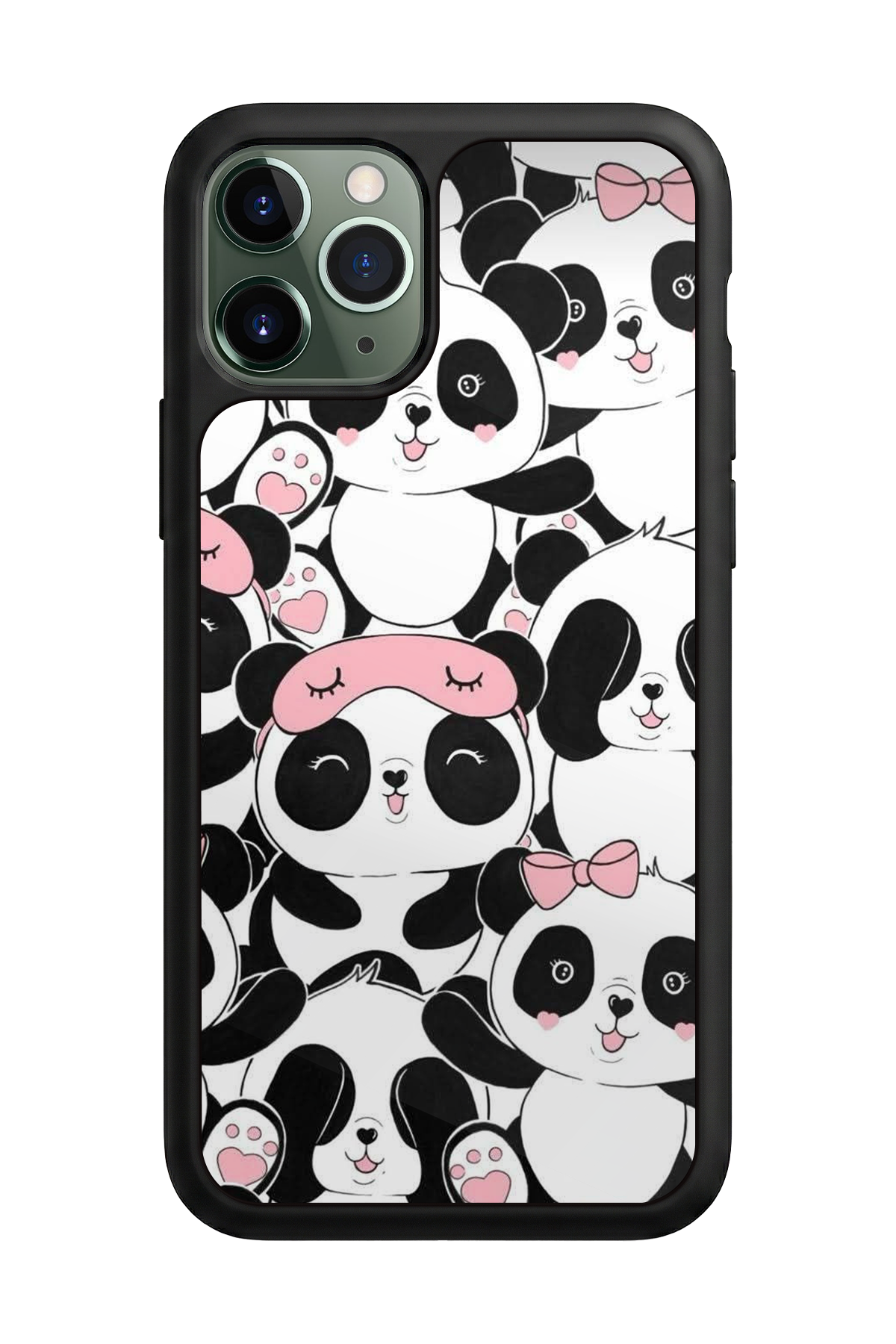 iPhone 11 Pro Uyumlu Panda Tasarımlı Glossy Premium Kılıf