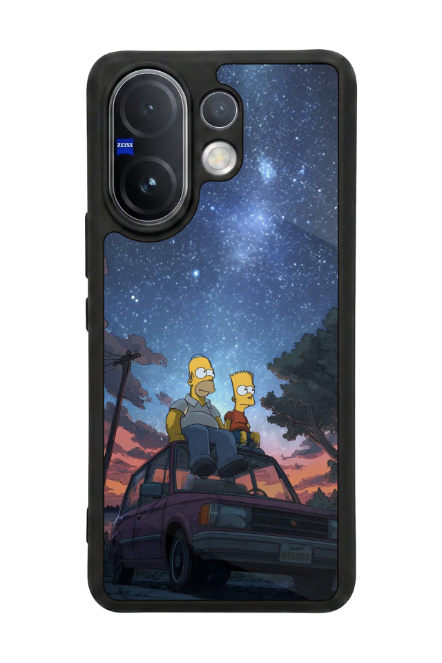 Vivo V60 Uyumlu The Simpsons Tasarımlı Glossy Premium Kılıf
