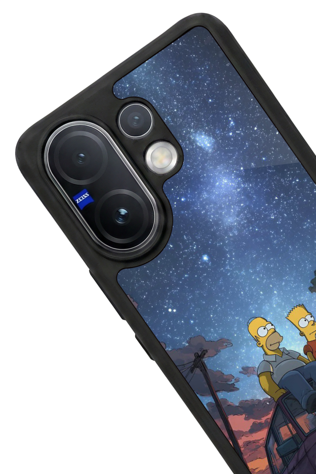 Vivo V60 Uyumlu The Simpsons Tasarımlı Glossy Premium Kılıf