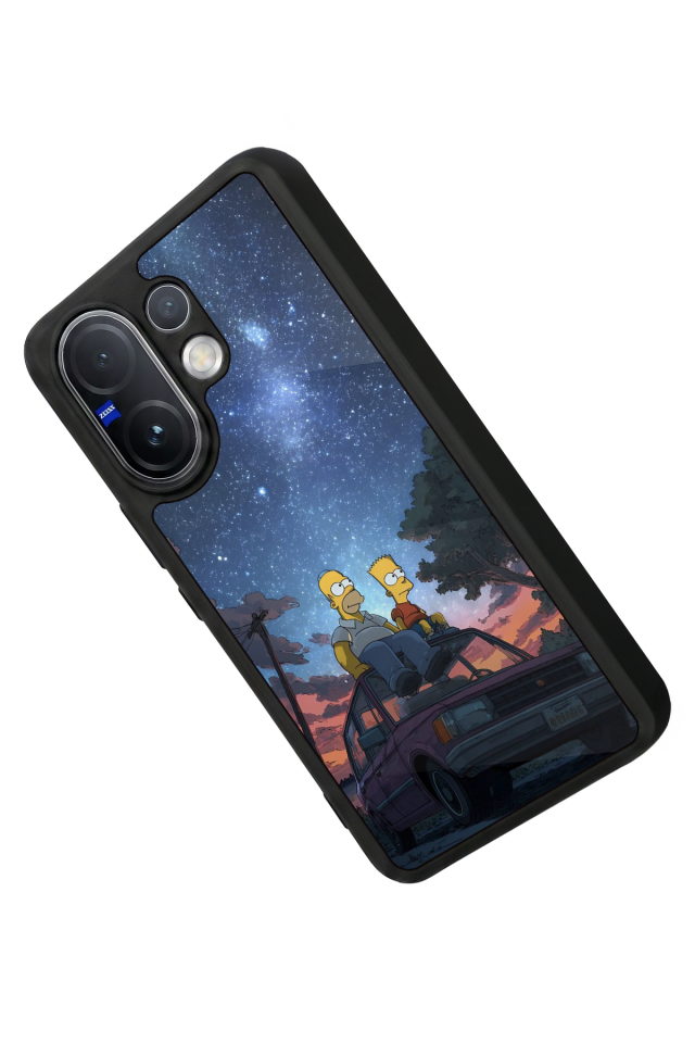 Vivo V60 Uyumlu The Simpsons Tasarımlı Glossy Premium Kılıf