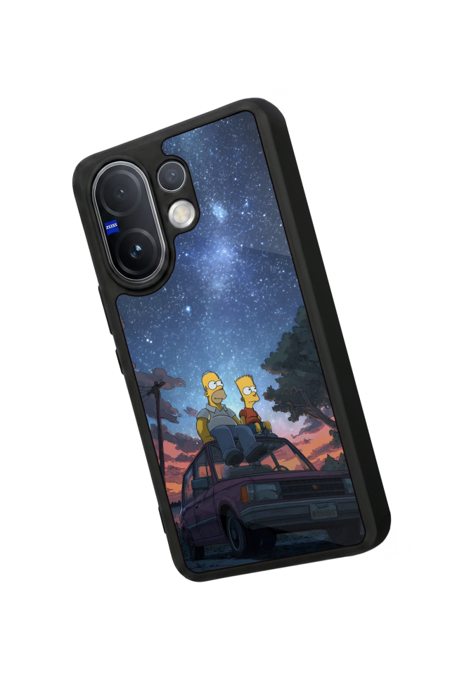 Vivo V60 Uyumlu The Simpsons Tasarımlı Glossy Premium Kılıf