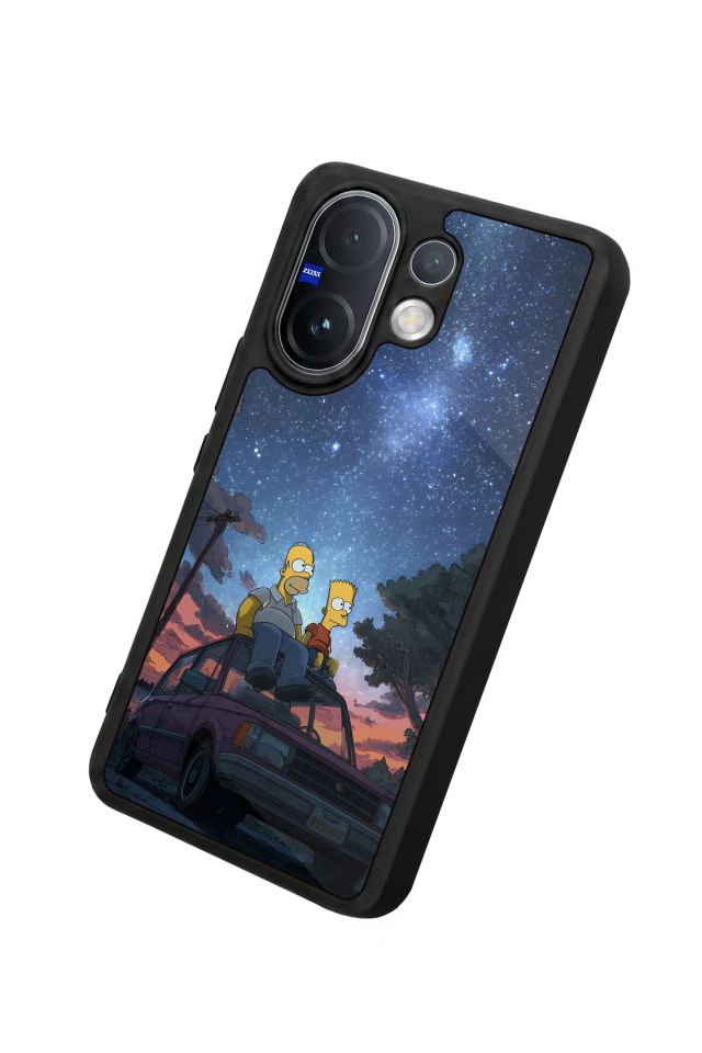 Vivo V60 Uyumlu The Simpsons Tasarımlı Glossy Premium Kılıf
