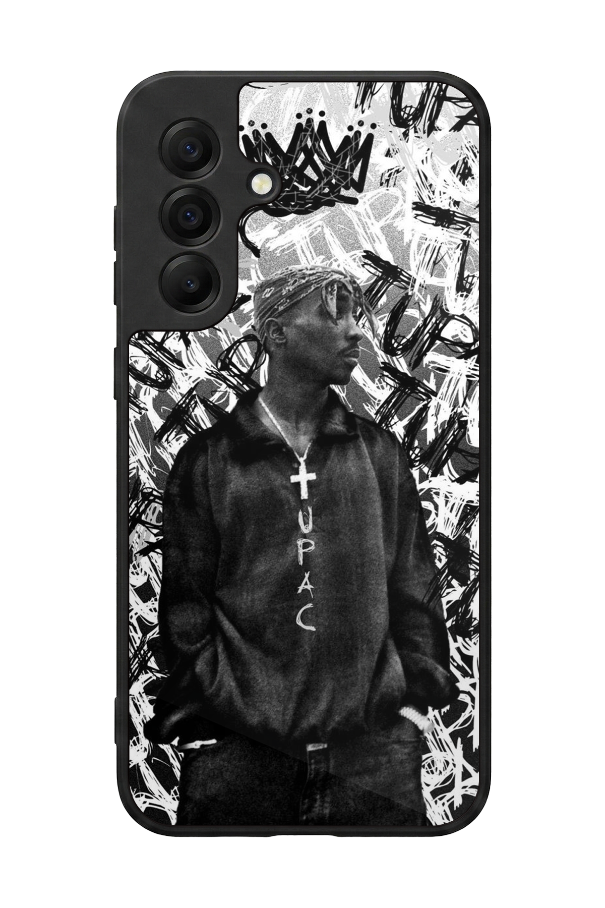 Samsung Galaxy A17 Uyumlu Tupac Tasarımlı Glossy Premium Kılıf