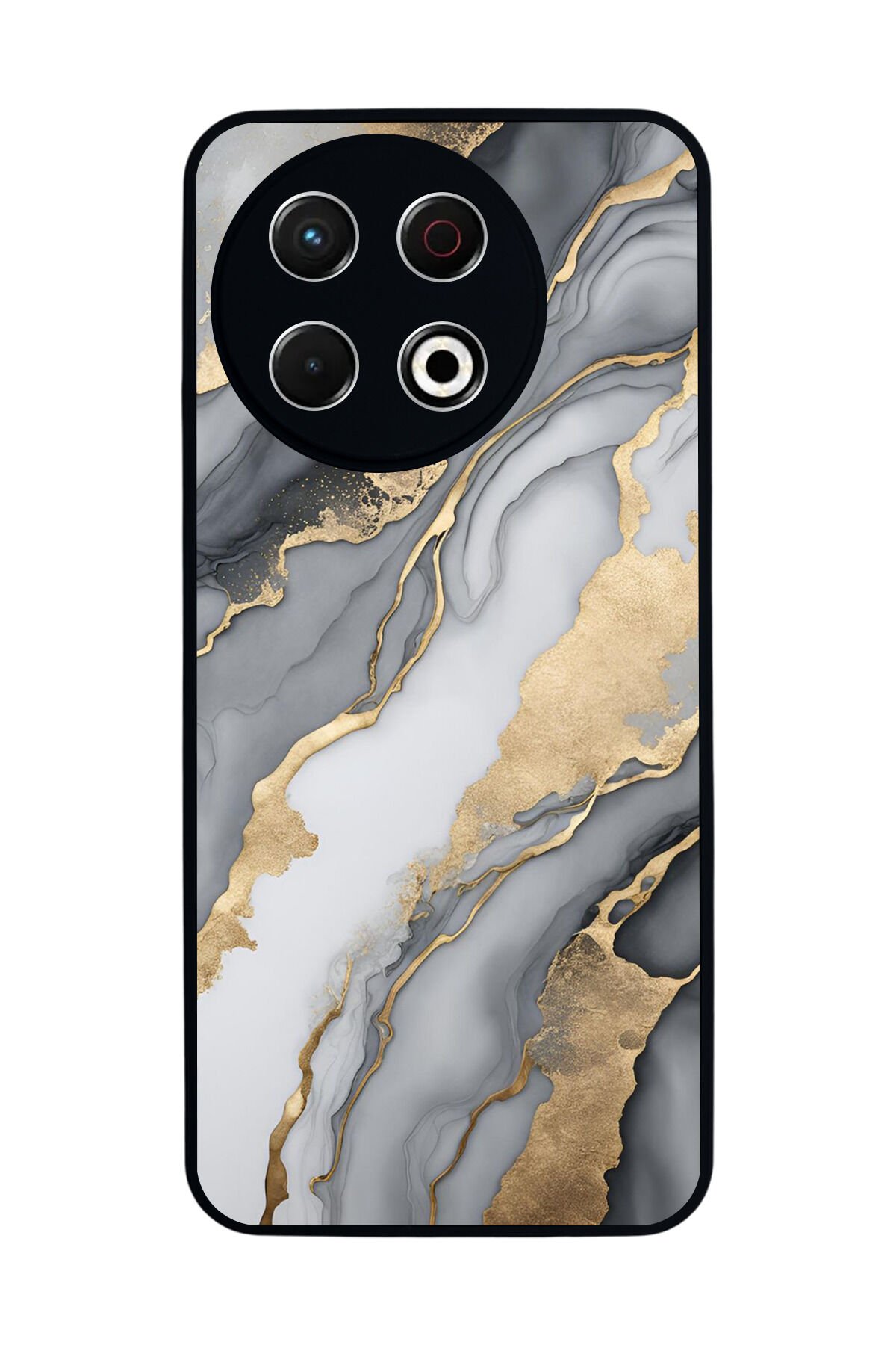 Tecno Spark 30 Pro Uyumlu Mermer Marble Tasarımlı Glossy Premium Kılıf