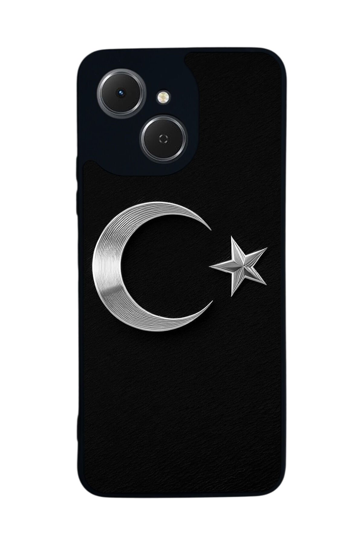 Tecno Spark 40C Uyumlu Türk Bayragi Tasarımlı Glossy Premium Kılıf