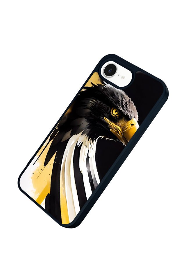 iPhone 16E Uyumlu Besiktas Tasarımlı Glossy Premium Kılıf