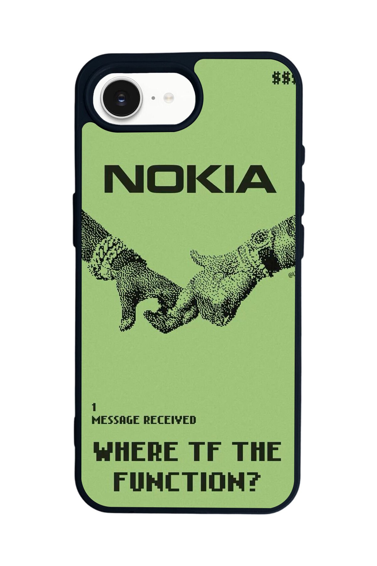 iPhone 16E Uyumlu Nokia Tasarımlı Glossy Premium Kılıf