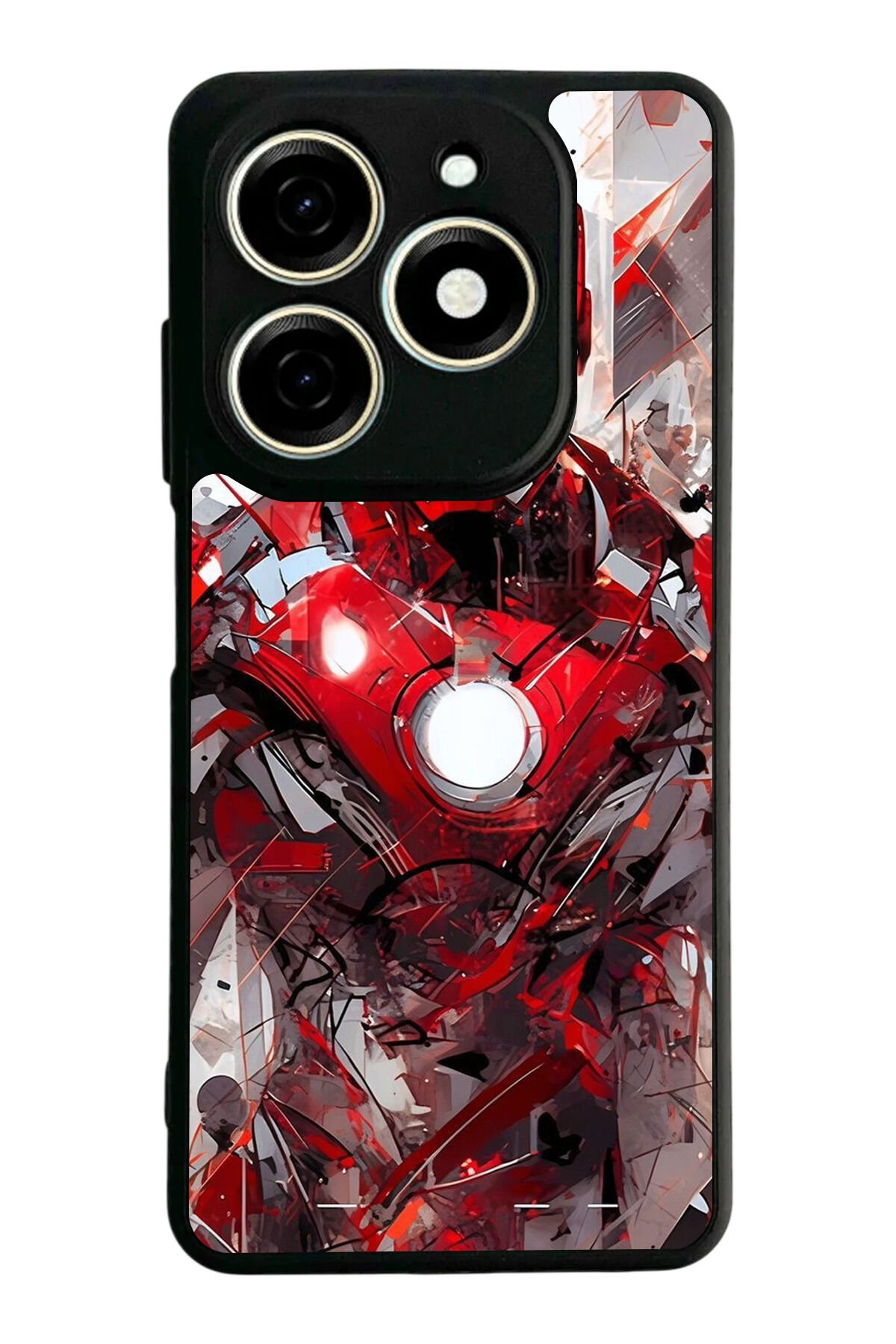 Infınıx Smart 8 Pro Uyumlu Iron Man ( Demir Adam ) Tasarımlı Glossy Premium Kılıf