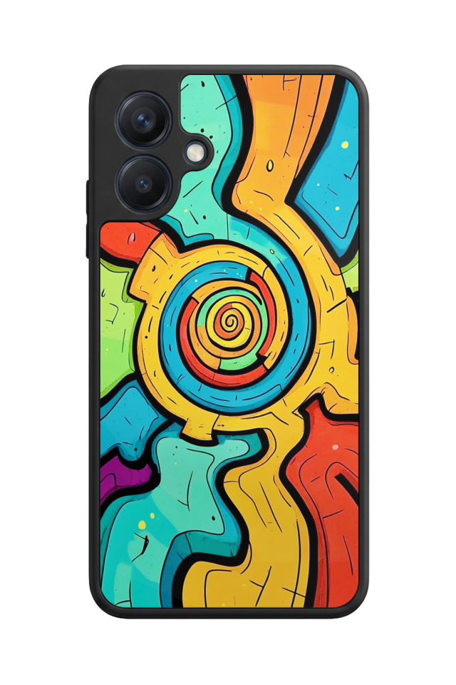 Samsung Galaxy A07 Uyumlu Abstract Tasarımlı Glossy Premium Kılıf