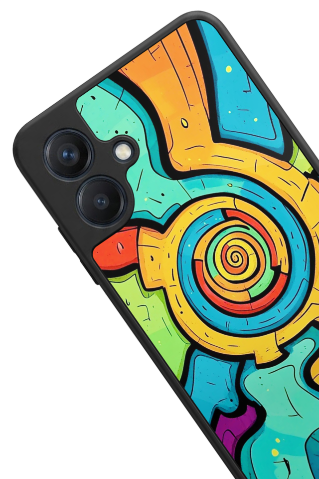 Samsung Galaxy A07 Uyumlu Abstract Tasarımlı Glossy Premium Kılıf
