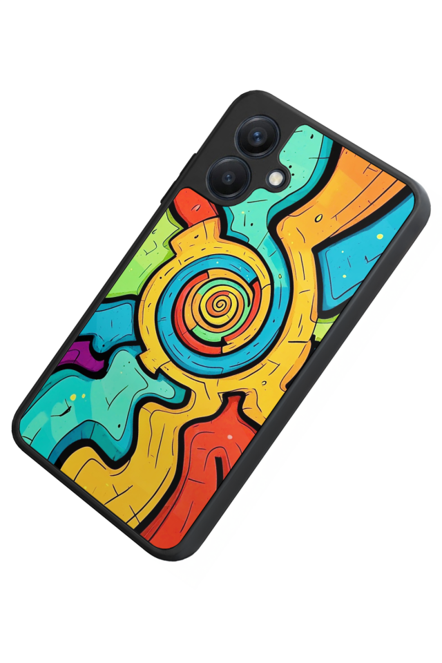 Samsung Galaxy A07 Uyumlu Abstract Tasarımlı Glossy Premium Kılıf