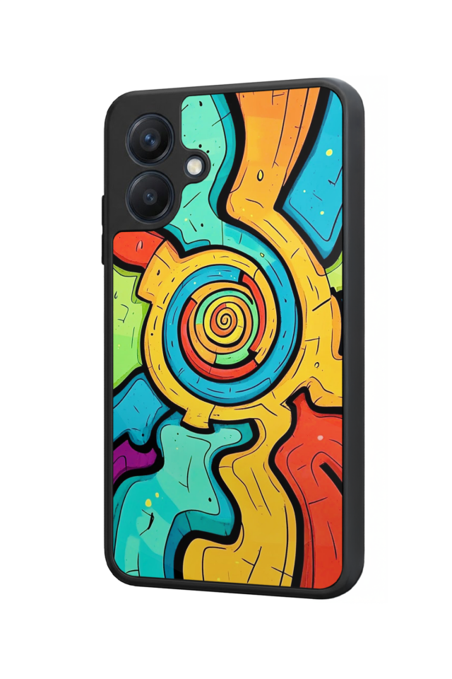 Samsung Galaxy A07 Uyumlu Abstract Tasarımlı Glossy Premium Kılıf