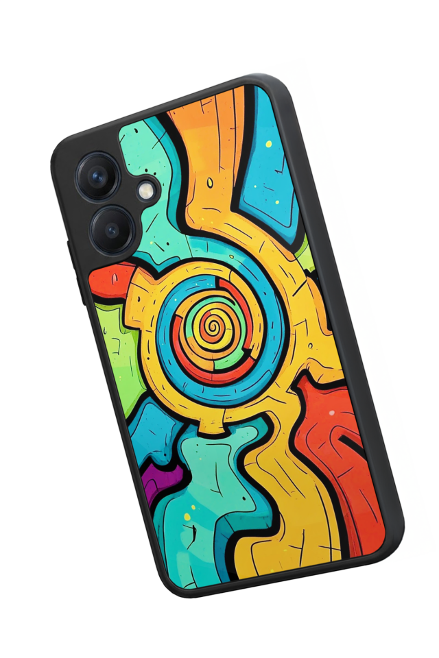 Samsung Galaxy A07 Uyumlu Abstract Tasarımlı Glossy Premium Kılıf