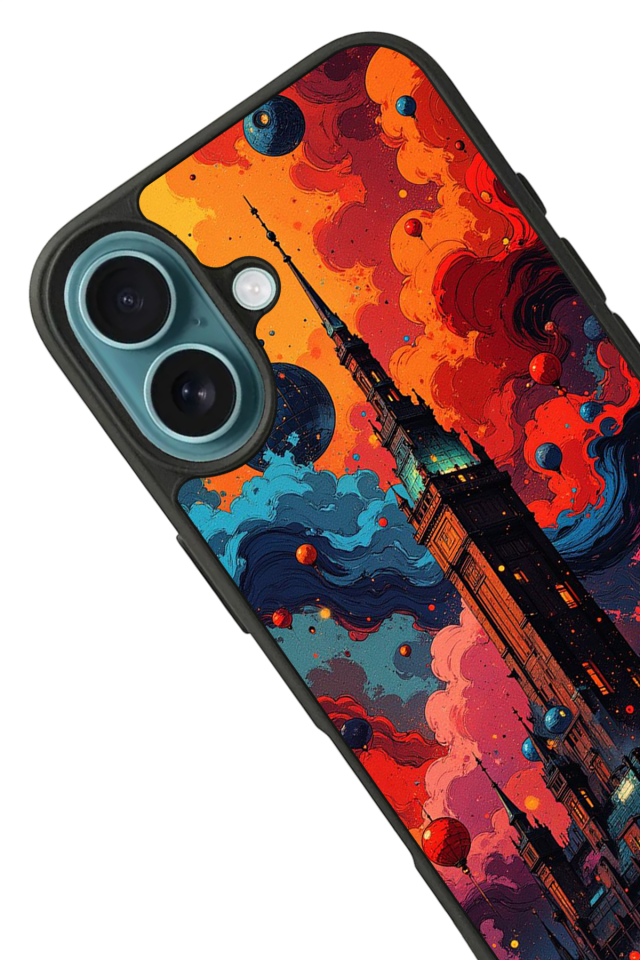 iPhone 16 Uyumlu Abstract Tasarımlı Glossy Premium Kılıf