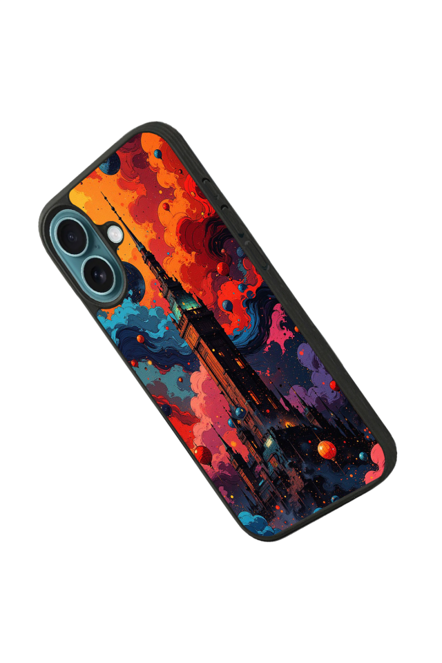 iPhone 16 Uyumlu Abstract Tasarımlı Glossy Premium Kılıf