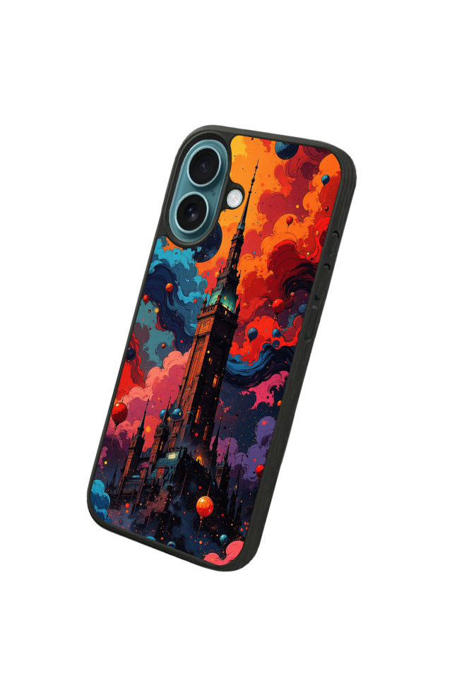 iPhone 16 Uyumlu Abstract Tasarımlı Glossy Premium Kılıf