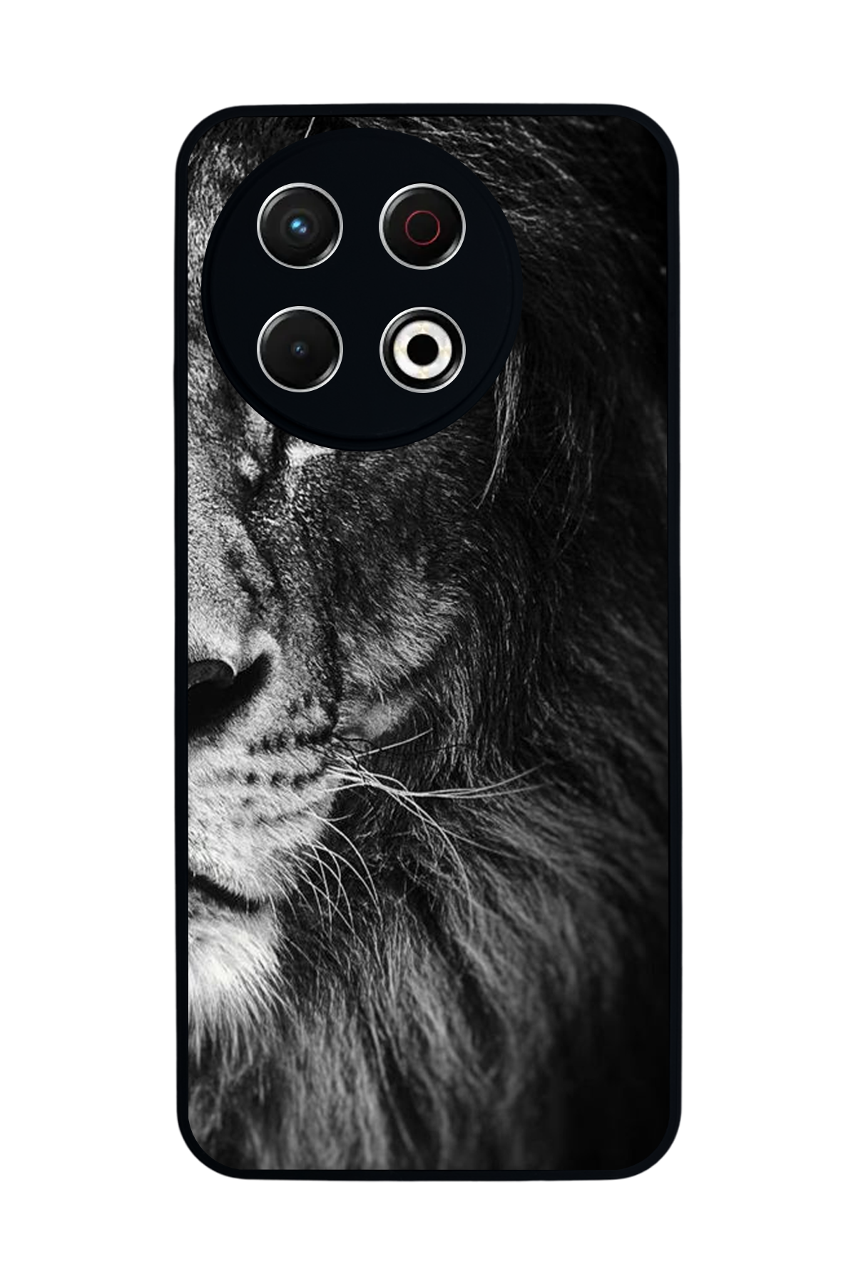 Tecno Spark 30 Pro Uyumlu Aslan Tasarımlı Glossy Premium Kılıf