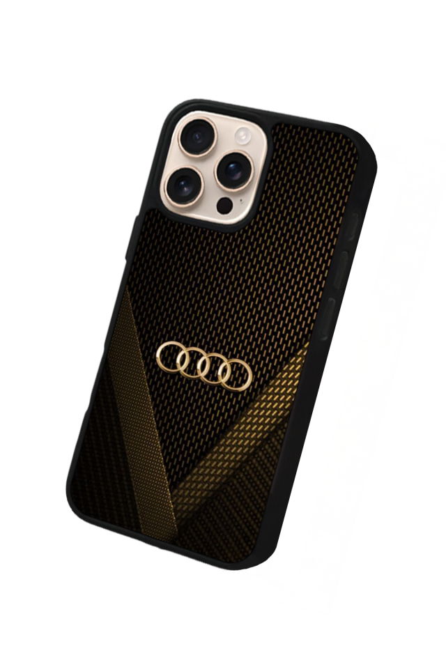iPhone 15 Pro Uyumlu Audi Tasarımlı Glossy Premium Kılıf