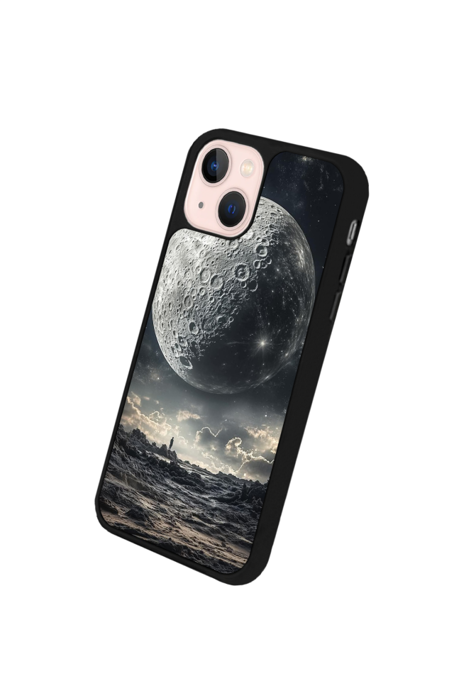iPhone 13 Mini Uyumlu Ay Tasarımlı Glossy Premium Kılıf