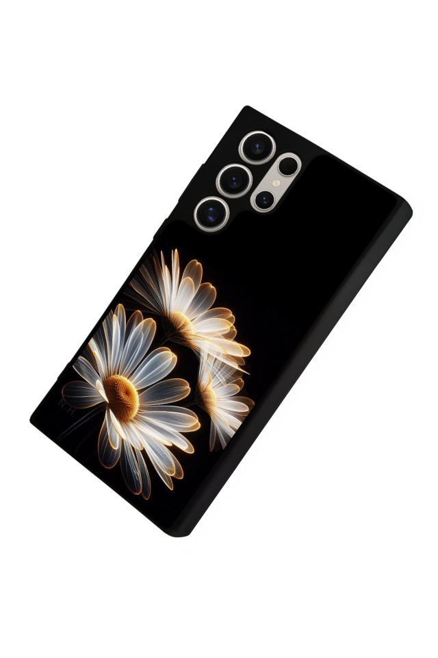 Samsung Galaxy S24 Ultra Uyumlu Cicek Tasarımlı Glossy Premium Kılıf