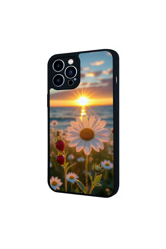 iPhone 13 Pro Max Uyumlu Cicek Tasarımlı Glossy Premium Kılıf