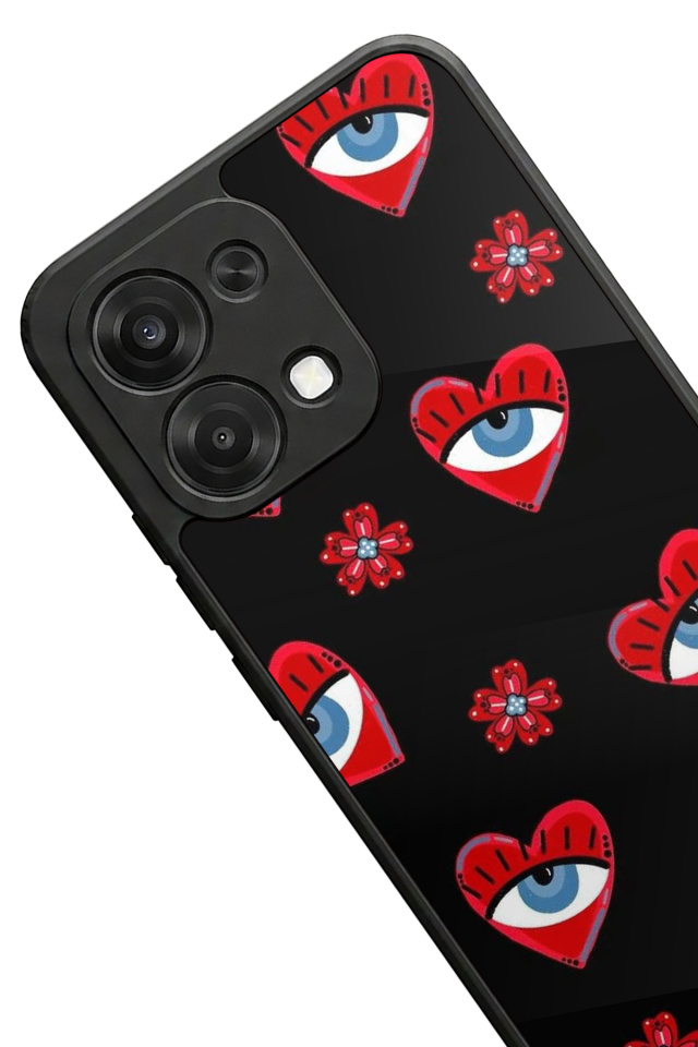 Oppo A6 Pro Uyumlu Göz Tasarımlı Glossy Premium Kılıf