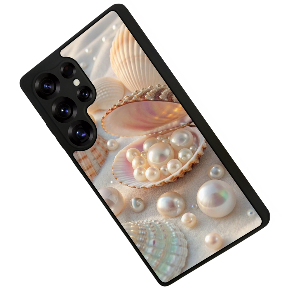 Samsung Galaxy S25 Ultra Uyumlu  İnci Tasarımlı Glossy Premium Kılıf