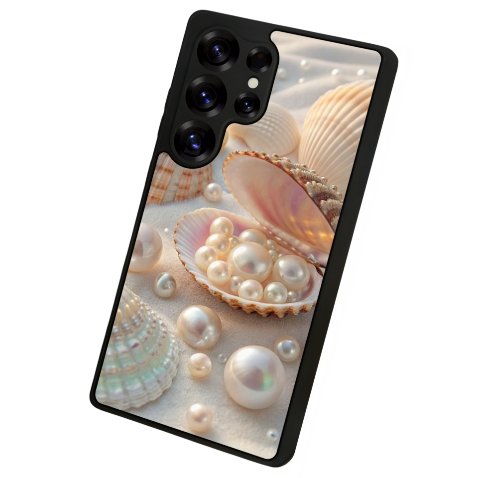Samsung Galaxy S25 Ultra Uyumlu  İnci Tasarımlı Glossy Premium Kılıf