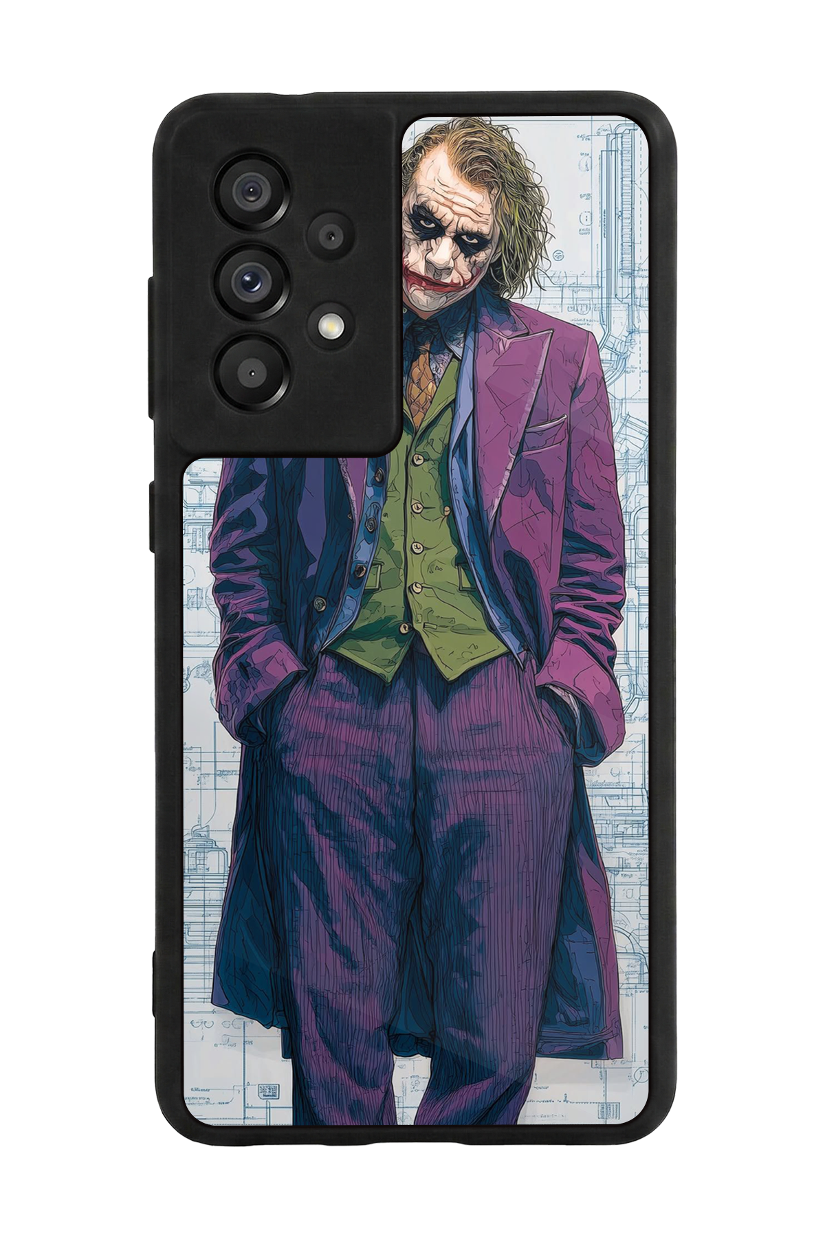 Samsung Galaxy A73 Uyumlu Joker Tasarımlı Glossy Premium Kılıf
