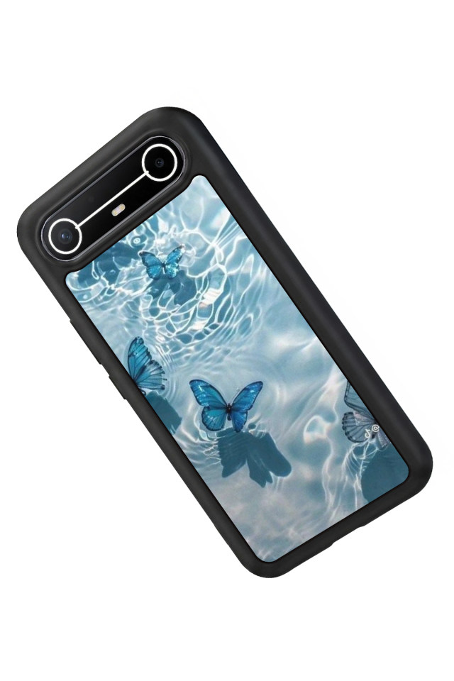 Tecno Spark Slim 5G Uyumlu Kelebek Tasarımlı Glossy Premium Kılıf