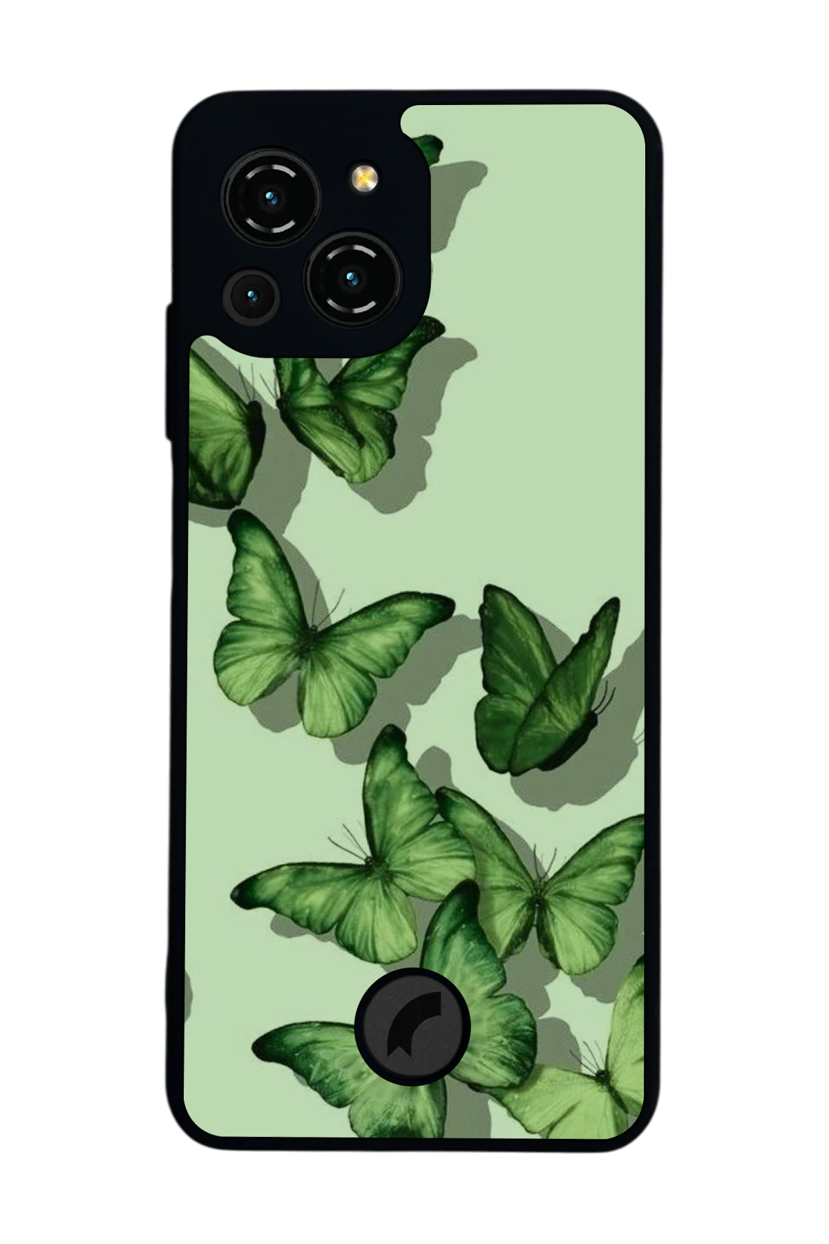 Reeder S23 Pro Max Uyumlu Kelebek Tasarımlı Glossy Premium Kılıf