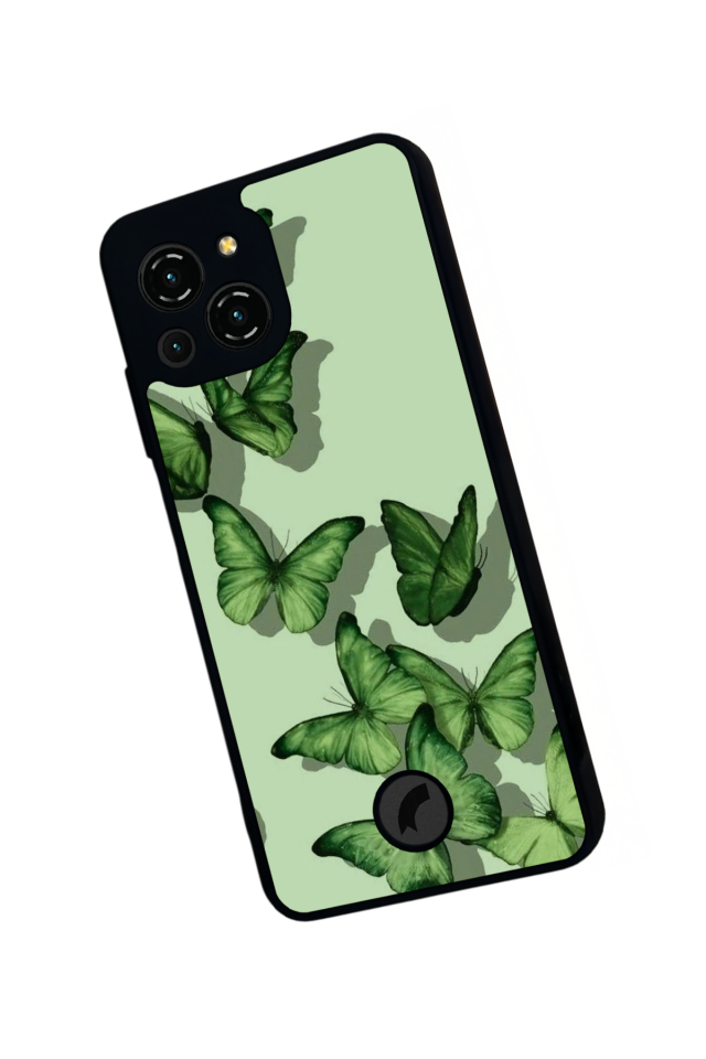 Reeder S23 Pro Max Uyumlu Kelebek Tasarımlı Glossy Premium Kılıf