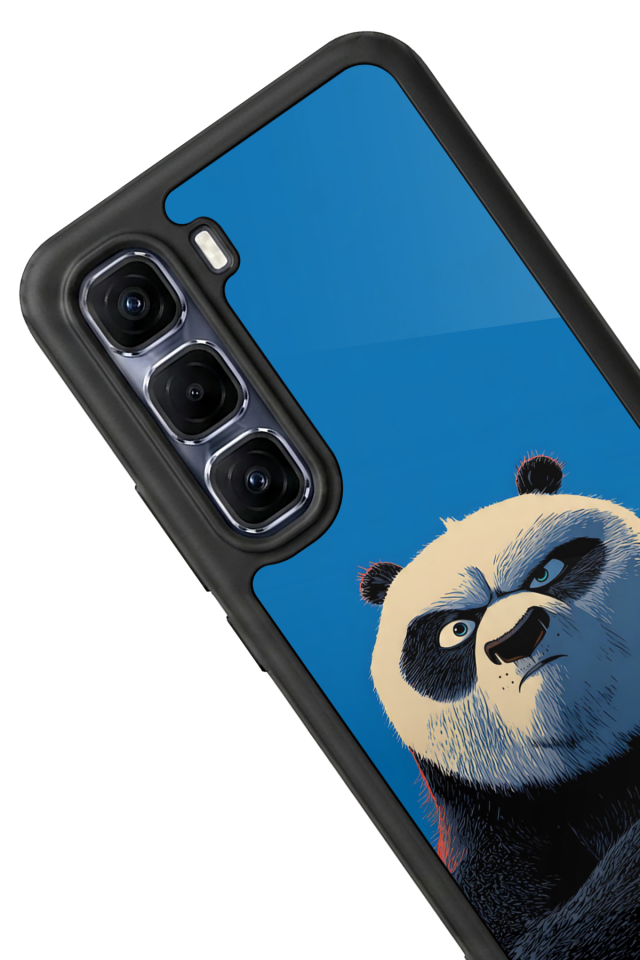 Infinix Hot 60 Pro Plus Uyumlu Kung Fu Panda Tasarımlı Glossy Premium Kılıf