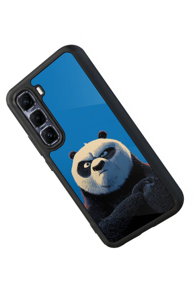 Infinix Hot 60 Pro Plus Uyumlu Kung Fu Panda Tasarımlı Glossy Premium Kılıf