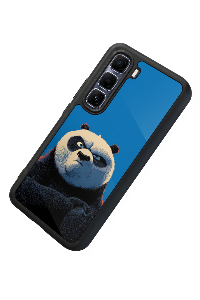 Infinix Hot 60 Pro Plus Uyumlu Kung Fu Panda Tasarımlı Glossy Premium Kılıf