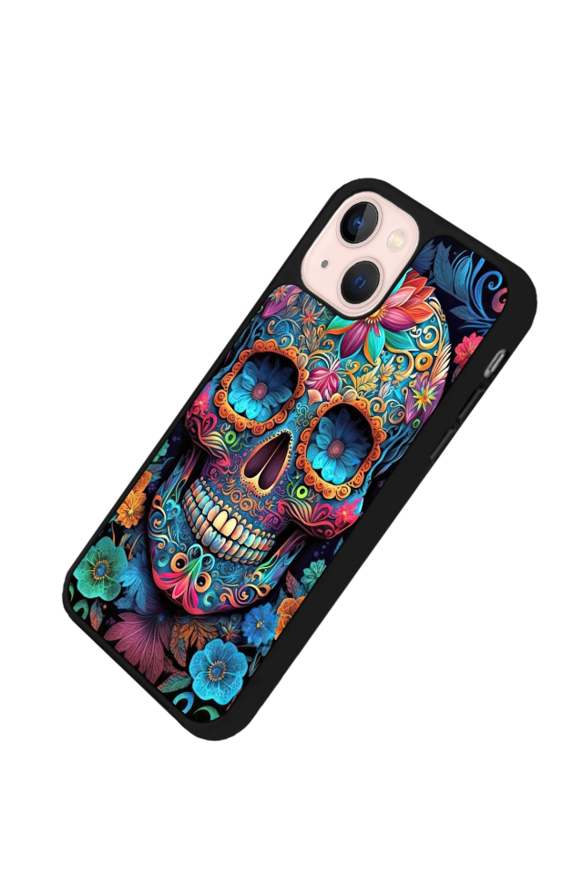 iPhone 13 Mini Uyumlu KuruKafa Tasarımlı Glossy Premium Kılıf