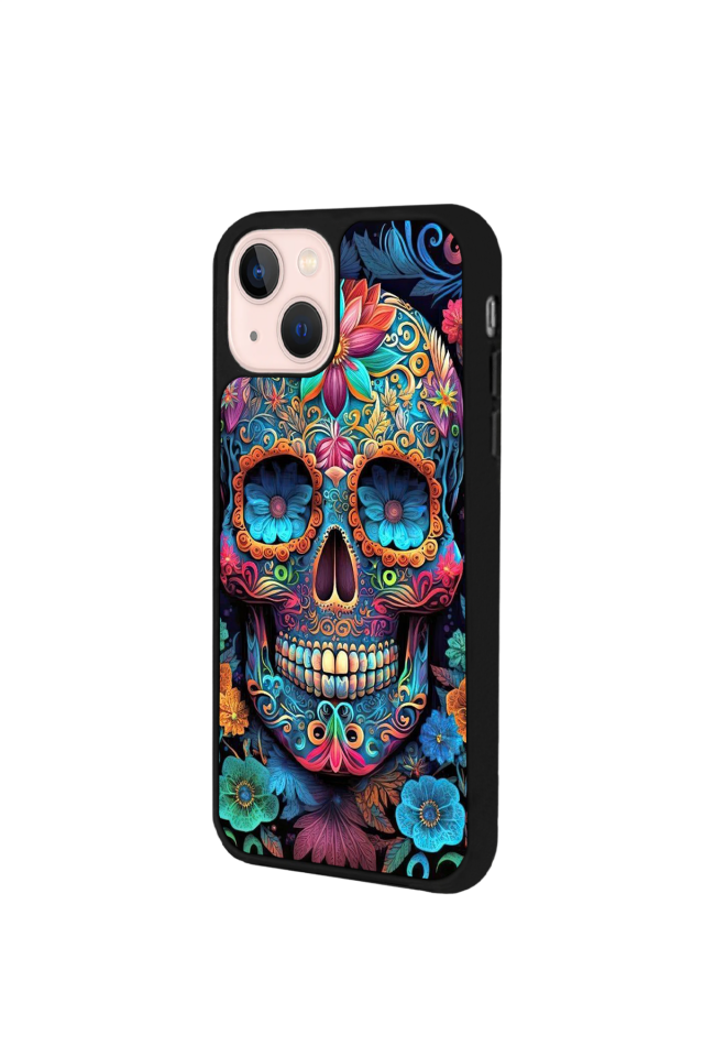 iPhone 13 Mini Uyumlu KuruKafa Tasarımlı Glossy Premium Kılıf