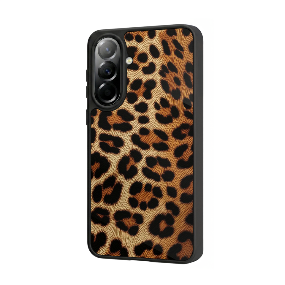 Samsung Galaxy A57 Uyumlu Leopar Tasarımlı Glossy Premium Kılıf