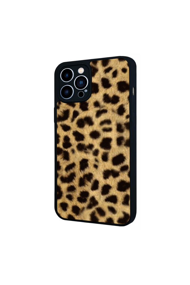 iPhone 12 Pro Max Uyumlu Leopar Tasarımlı Glossy Premium Kılıf