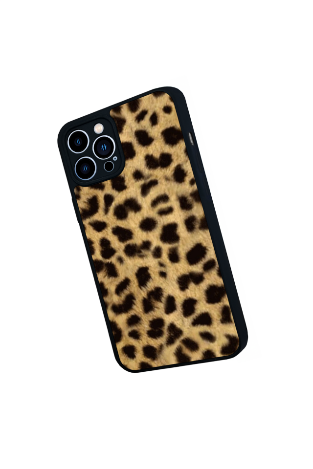 iPhone 12 Pro Max Uyumlu Leopar Tasarımlı Glossy Premium Kılıf