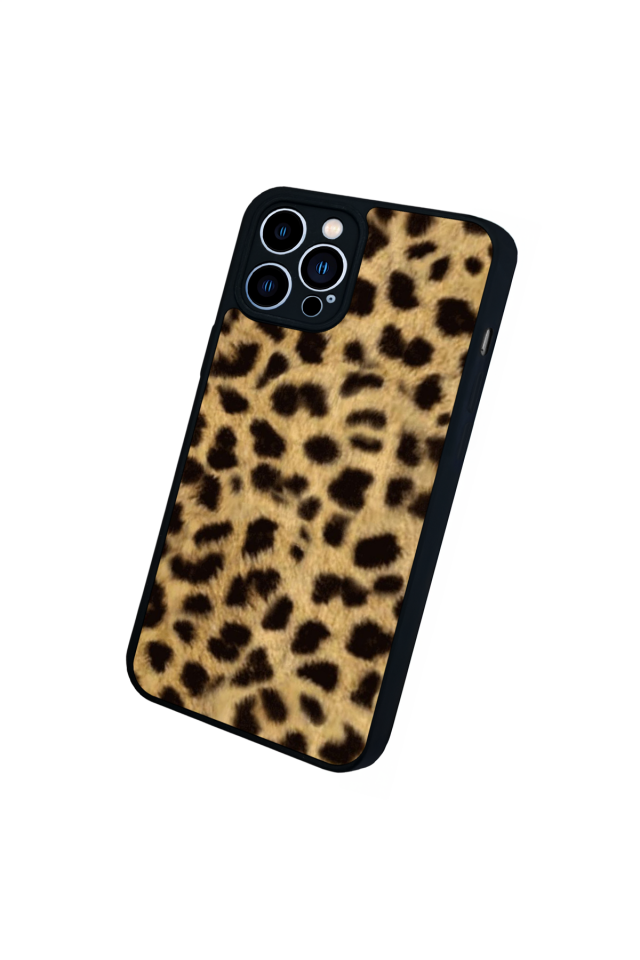 iPhone 12 Pro Max Uyumlu Leopar Tasarımlı Glossy Premium Kılıf