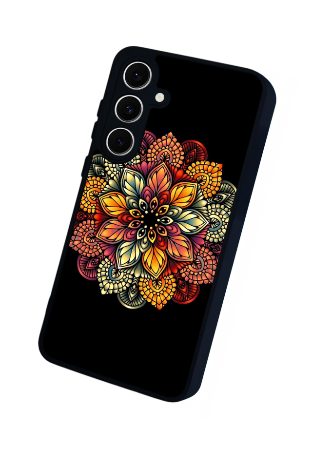 Samsung Galaxy S24 FE Uyumlu Mandala Tasarımlı Glossy Premium Kılıf