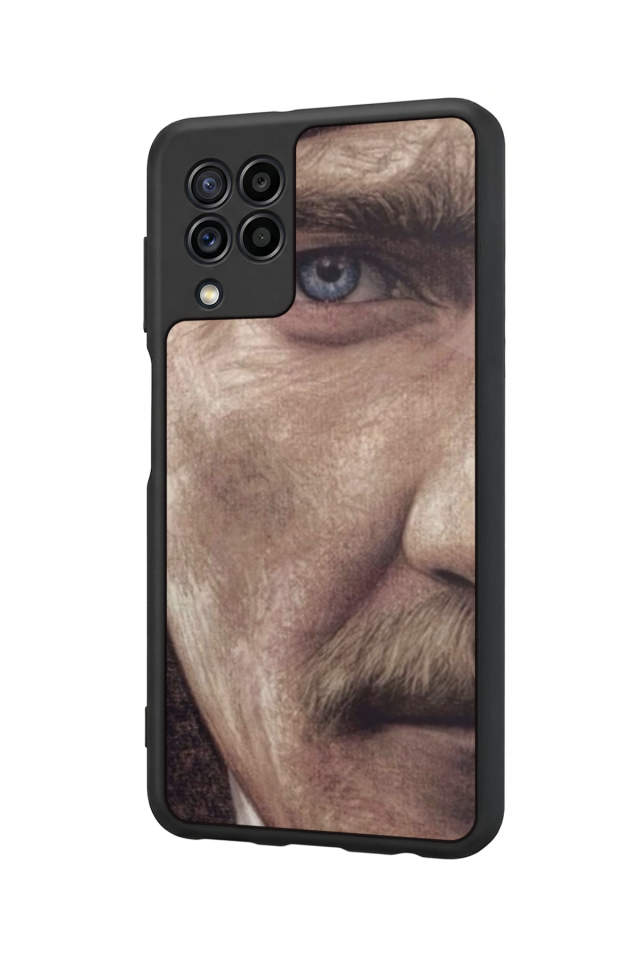 Samsung Galaxy M32 Uyumlu Mustafa Kemal Ataturk Tasarımlı Glossy Premium Kılıf