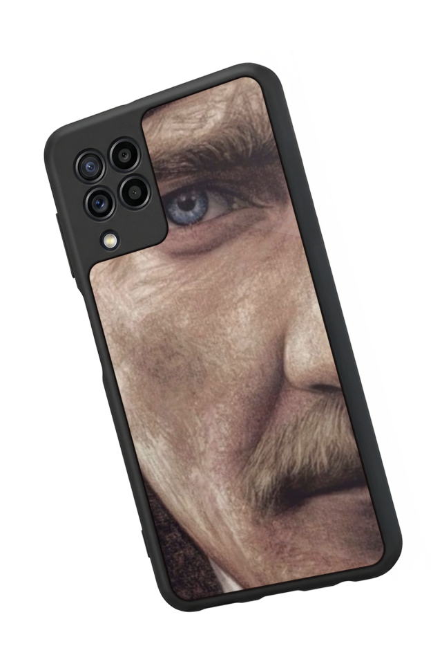 Samsung Galaxy M32 Uyumlu Mustafa Kemal Ataturk Tasarımlı Glossy Premium Kılıf
